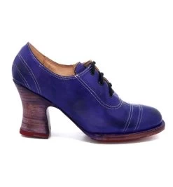 Nanny Lace Up Purple Poison Leather Shoe Victorian Style -WildWestFashionFinds oak20tree20farms20shoes20nanny20poison20rustic 03