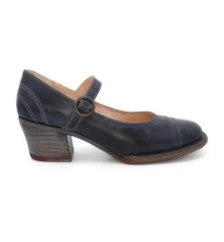 Twigley Navy Rustic Leather Shoes With Strap & Buckle -WildWestFashionFinds oak20tree20farms20shoes20twigley20navy20rustic 03