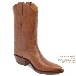 Old Timer Smooth Leather Cowboy Boots -WildWestFashionFinds old timer smooth leather cowboy boots 4