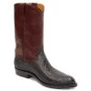 Ostrich Leg Roper Western Boots