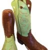 Full Quill Ostrich Texas Square Toe Tobacco Cowboy Boots