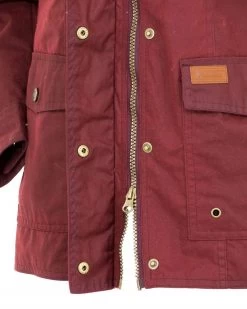 Jill-A-Roo Oilskin Coat Red -WildWestFashionFinds outback trading company coats jackets berry jill a roo oilskin jacket 03