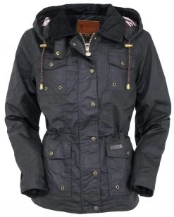 Jill-A-Roo Oilskin Coat Black