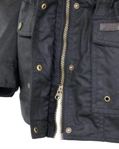 Jill-A-Roo Oilskin Coat Black -WildWestFashionFinds outback trading company coats jackets black jill a roo oilskin jacket 03