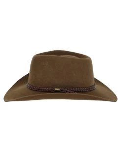 Forbes Classic Wool Western Hat (Brown / Large) -WildWestFashionFinds outback trading company hat forbes australian wool 05 1