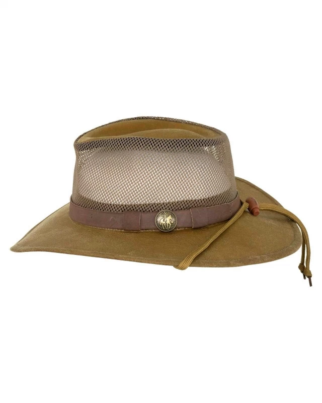 Kodiak With Mesh Crown Oilskin Hat 2 Kodiak With Mesh Crown Oilskin Hat - Image 2