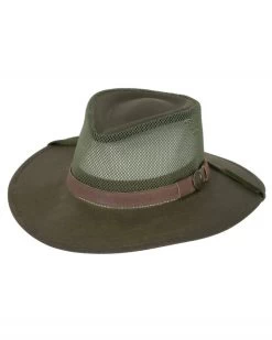 Kodiak With Mesh Crown Oilskin Hat 8 Kodiak With Mesh Crown Oilskin Hat -WildWestFashionFinds outback trading company hat kodiak with mesh 04