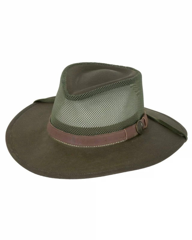Kodiak With Mesh Crown Oilskin Hat 4 Kodiak With Mesh Crown Oilskin Hat - Image 4