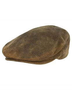 Ascot Leather Flat Cap
