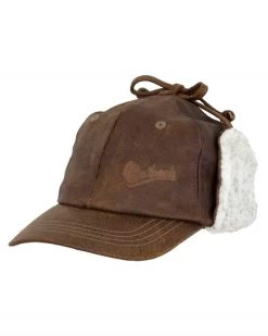 McKinley Leather Cap Lined With Earflaps