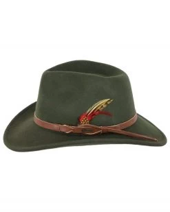 Randwick Wool Hat (Moss / XX-Large) -WildWestFashionFinds outback trading company hat randwick australian wool 09 1