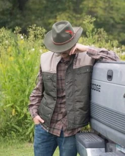 Randwick Wool Hat (Moss / XX-Large) -WildWestFashionFinds outback trading company hat randwick australian wool 10 1