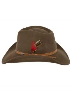 Wide Open Spaces Western Hat (Black / Medium) -WildWestFashionFinds outback trading company hat wide open spaces austrralian wool 04 1