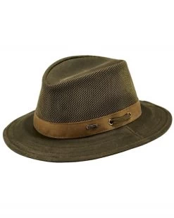 Willis With Mesh Crown Oilskin Hat