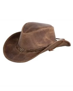 Ridge Leather Western Hat