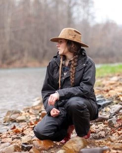 Pak-A-Roo Parka Rain Coat Dark Olive -WildWestFashionFinds outback trading company jackets dark olive pak a roo parka 03