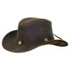 Cheyenne Leather Western Hat (Brown / Large)