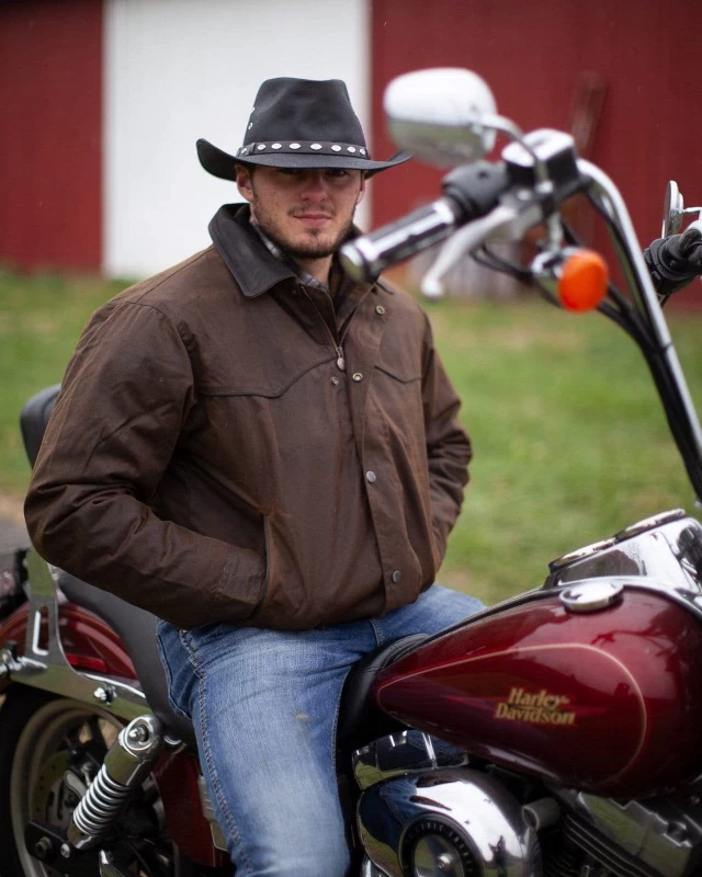 Badlands 100% Cotton Oilskin Cowboy Hat 7 Badlands 100% Cotton Oilskin Cowboy Hat - Image 7