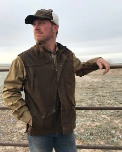 McKinley Oilskin Cap Lined With Earflaps -WildWestFashionFinds outback trading company oilskin hat mckinley cap 03