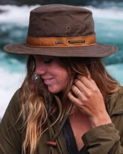 Willis 100% Cotton Oilskin Hat -WildWestFashionFinds outback trading company oilskin hat willis 05