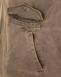 Landsman Fleece Lined Brown Concealment Carry Leather Vest