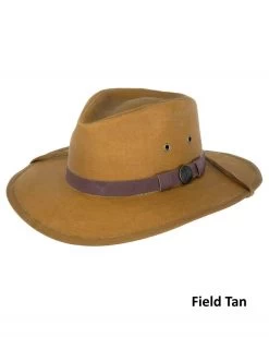 Kodiak Cotton Oilskin Hat (Brown / Medium) -WildWestFashionFinds outback20trading20company20kodiak20oilskin20hat 07 1