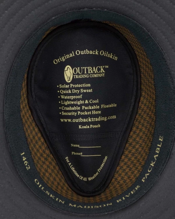 Madison River 100% Cotton Oilskin Hat 3 Madison River 100% Cotton Oilskin Hat - Image 3