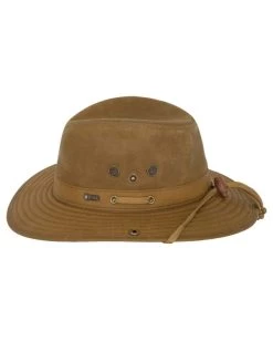 River Guide Cotton Oilskin Hat (Brown / X-Large) -WildWestFashionFinds outback20trading20company20river20guide20oilskin20hat 06 3