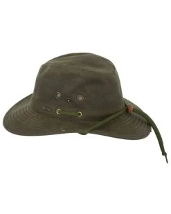 River Guide Cotton Oilskin Hat (Brown / Medium) -WildWestFashionFinds outback20trading20company20river20guide20oilskin20hat 10 2
