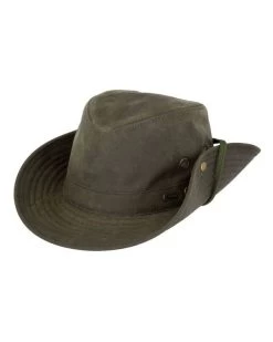 River Guide Cotton Oilskin Hat (Brown / Medium) -WildWestFashionFinds outback20trading20company20river20guide20oilskin20hat 11 2