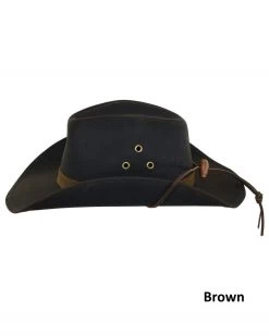 Trapper 100% Cotton Oilskin Western Hat -WildWestFashionFinds outback20trading20company20trapper20oilskin20hat 05
