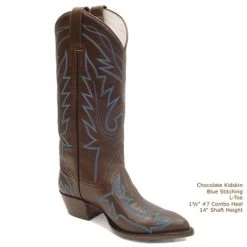 Prairie Rose Smooth Leather Cowboy Boot -WildWestFashionFinds prairie rose smooth leather cowboy boot 8
