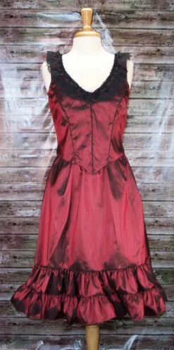 Saloon Girl Taffeta Outfit