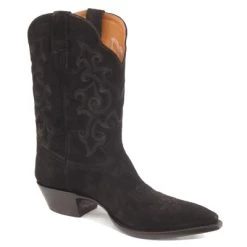 Stitch Suede Cowboy Boots -WildWestFashionFinds stitch suede cowboy boots 4
