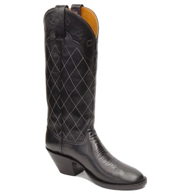 Texas Quilt Smooth Leather Cowboy Boots 2 Texas Quilt Smooth Leather Cowboy Boots - Image 2